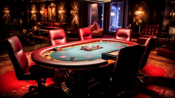 Dealer langsung gacor668 membagikan kartu Andar Bahar di studio